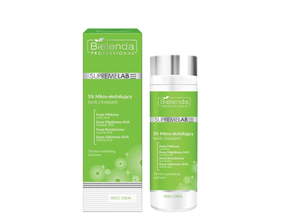 Tónico Microesfoliante Bielenda Supremelab Sebio Derm 5 Ácido 200ml