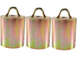 Conjunto De 3 Sinos Para Reprodução Animal, Sinos De Metal Para Pendurar Em Vacas, Decoração Para Vacas. Conjunto De 3 Sinos Para Repro Gokoco