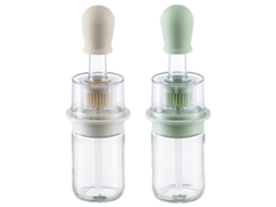 Conjunto de 2 Dispensadores de Óleo com Pincel 180Ml para Cozinha e Churrasco NEVEANCE