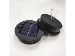 KIT com 4 peças de reposição para luminária solar, 10 lúmens, branco quente, IP à prova d'água AQUAFORGE