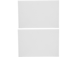 Nuobesty 2 Inserções De Espuma Branca Sem Furos 35x24x2 Cm Para Forros De Bandejas De Joias