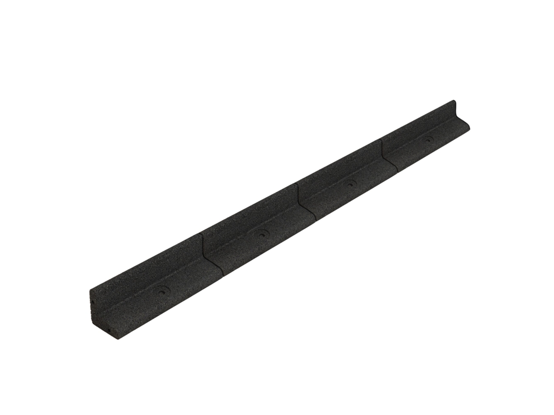 Borda Flexível para Jardim 4 X 1,2 M Preta com Martelo de Borracha, Estacas e Conectores, Delimitador para Relva e MONSTERSHOP