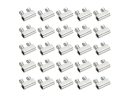 Abraçadeira Para Cabo De Aço, Pacote Com 25 Unidades, Abraçadeiras De Fio Com Furo Duplo M3, Orifício Para Fio De 3