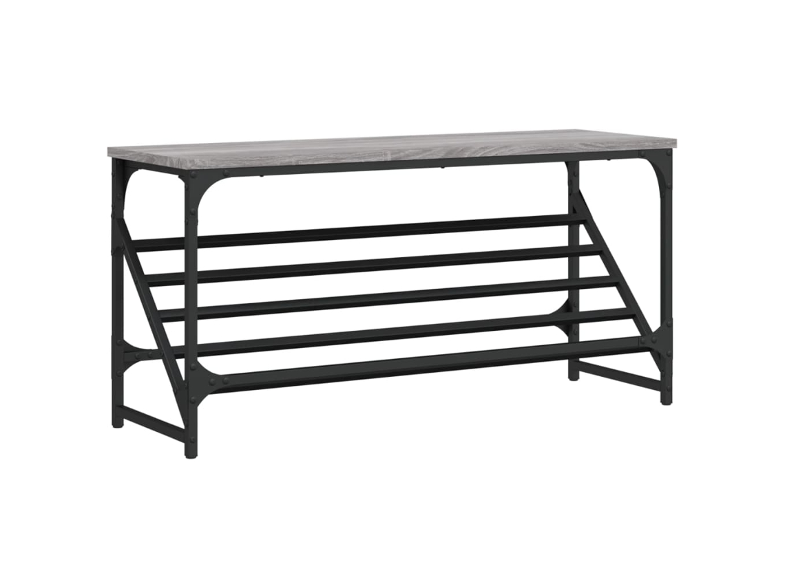 Shoe Rack, Shoe Racks Vidaxl Cinzeto Madeira Processada (n/a)