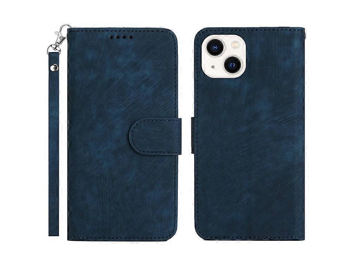 Capa Tipo Carteira Para Iphone 14, À Prova De Choque, Com Padrão Listrado E Antiqueda, Com Fecho Magnético, Em Couro Pu