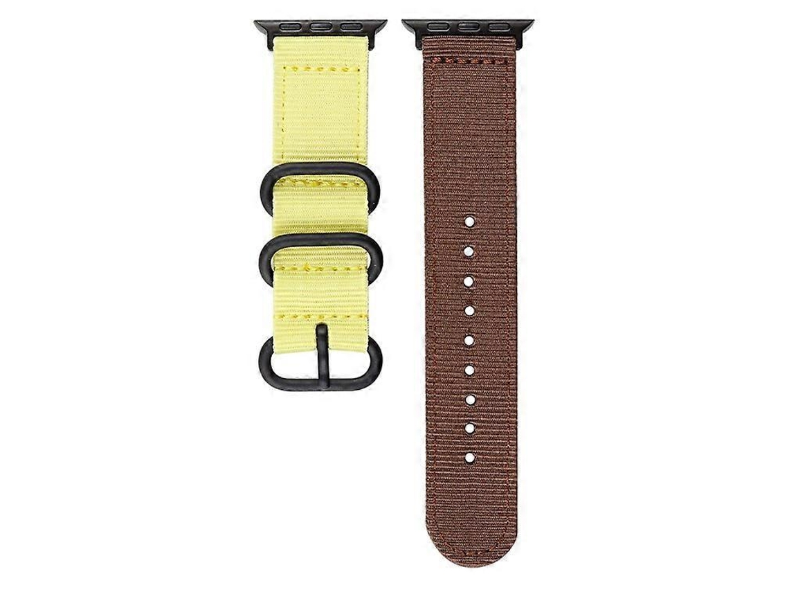Pulseira De Nylon Com 3 Anéis Compatível Com Apple Watch Series 9, 8, 7, 41 Mm / 6, 5, 4 Se , Se (2022), Se 40 Mm / 3, 2, 1, 38 Mm Saisiyiky (2023)