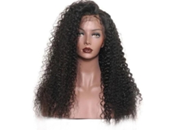 Mali peruca Frontal Deep Curly Wave Cabelo Humano Fibra Química Resistente a Altas Temperaturas