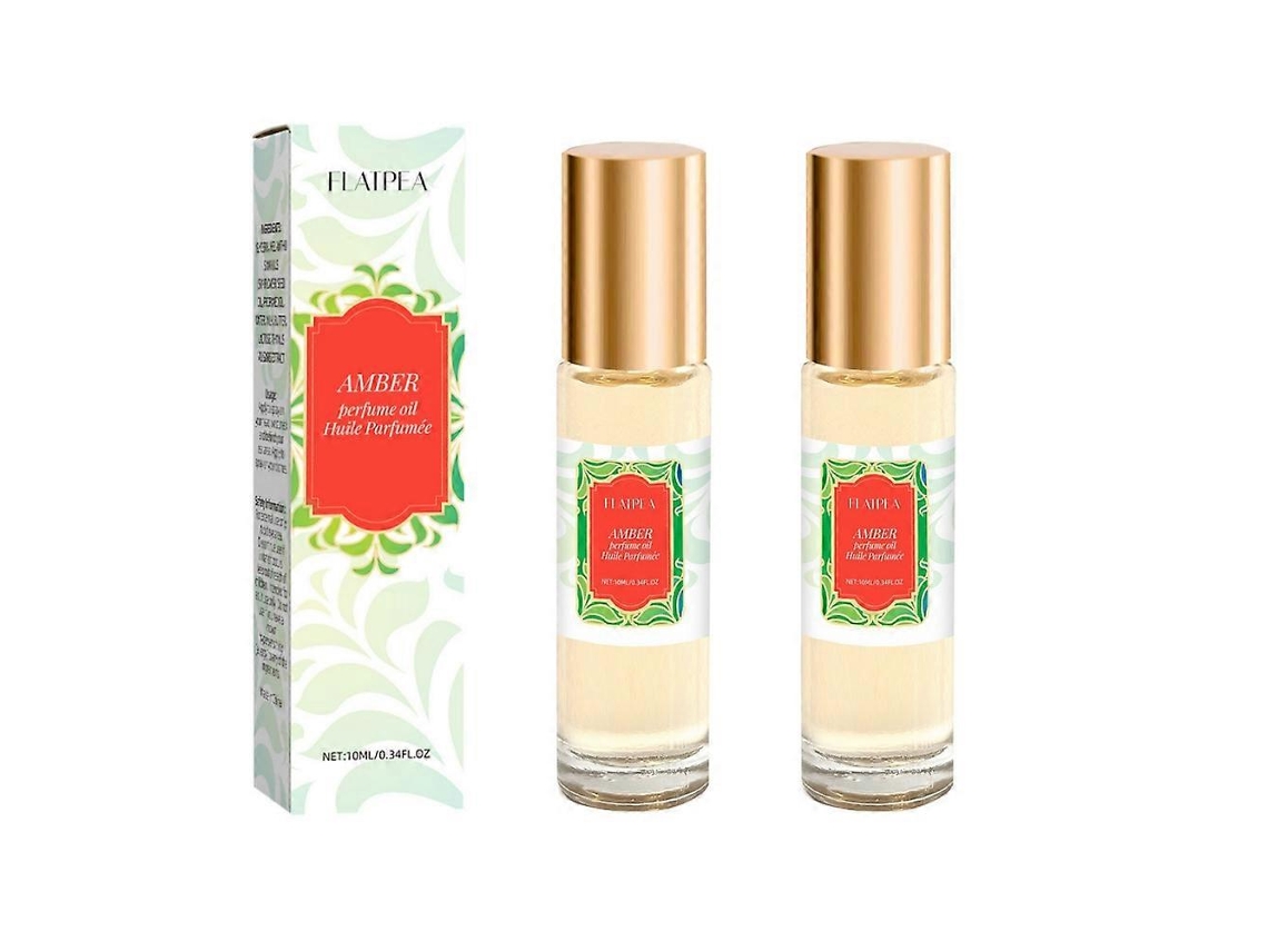 Óleo perfumado de baunilha e âmbar, fragrância de longa duração, 10ml (2 unidades)