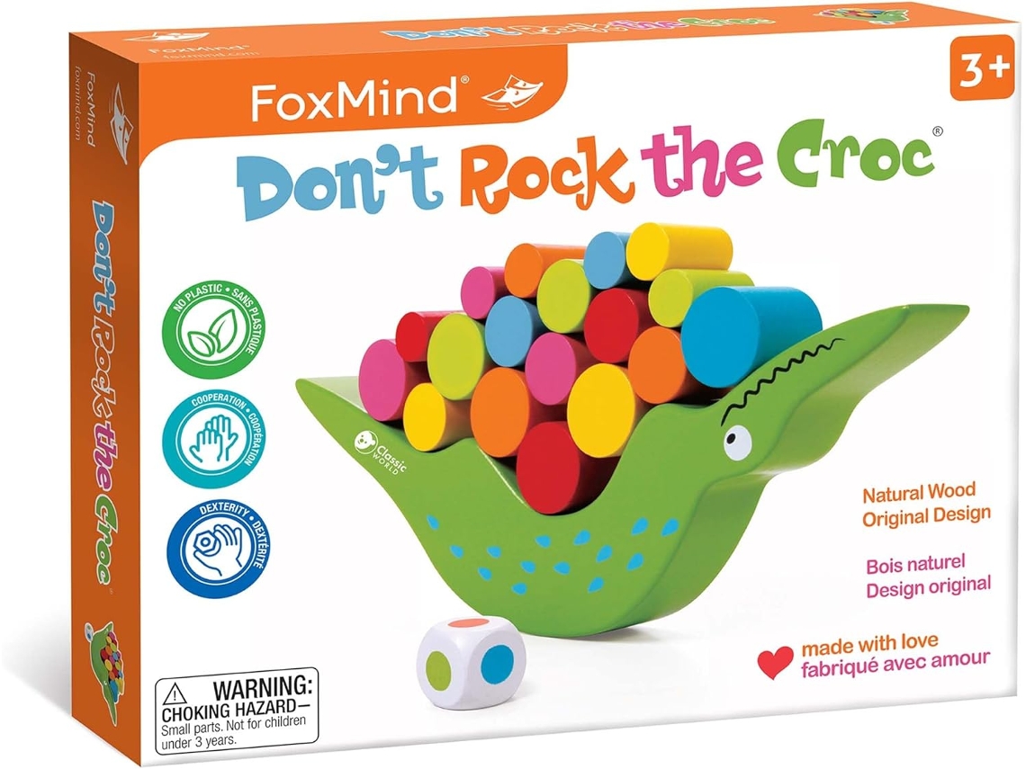 Foxmind Games Dont Rock The Croc, Jogos Para Crianças Pequenas, Meninos E Meninas, Jogos Infantis De 3 A 5 Anos, Jogos De Tabulei Aquaforge