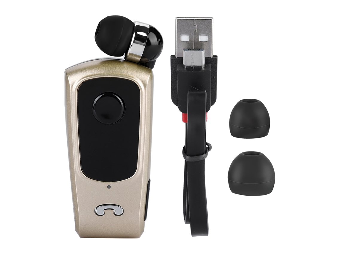 Fones de Ouvido Bluetooth Marca Autorizada Fineblue F920 Dourado EOOCOO (telescópico Inteligente, Chamada Esportiva)
