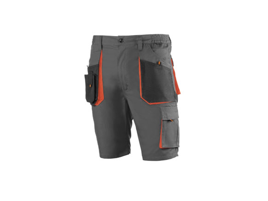 Bermuda Algodon Poliester Top Range Gris / Naranja