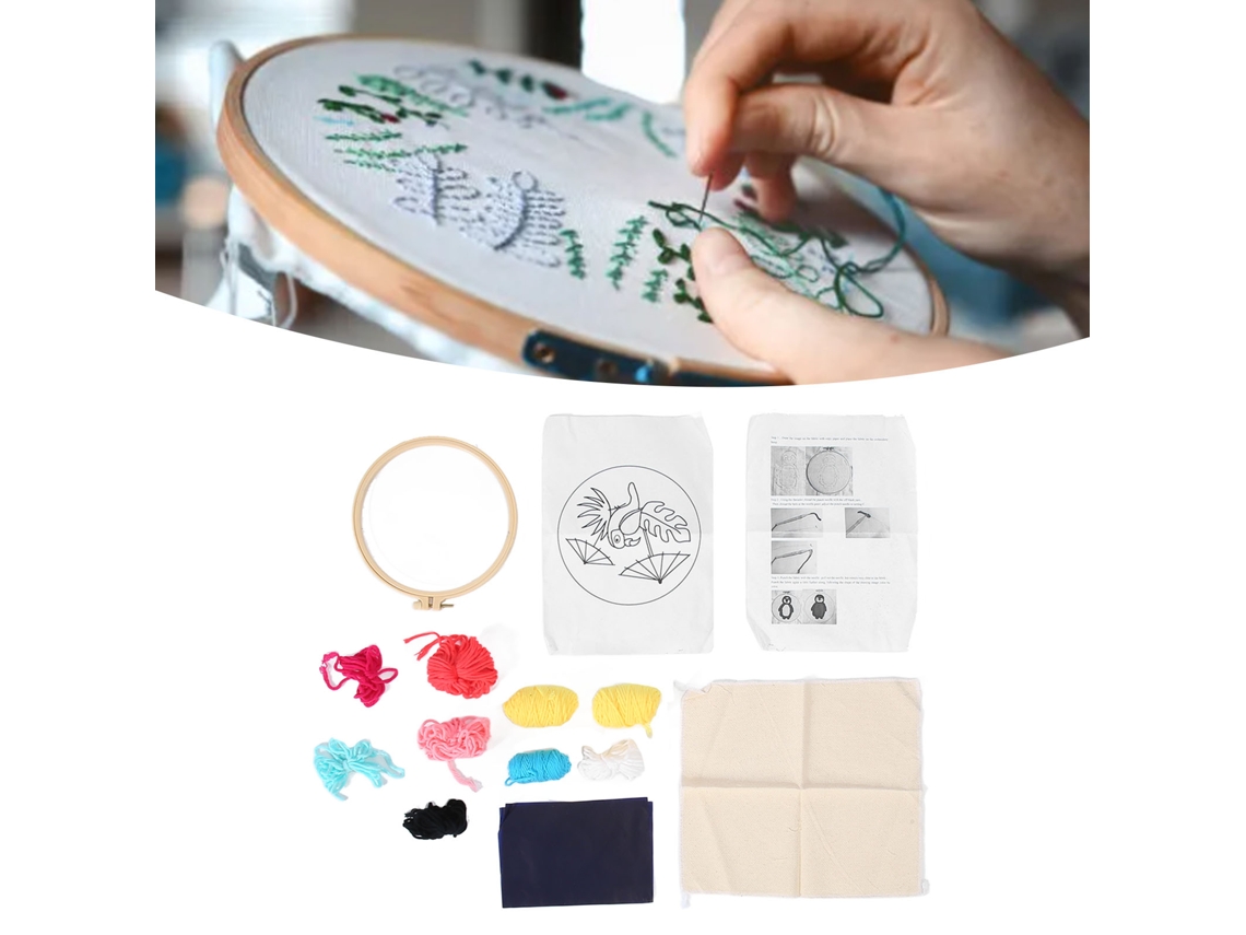 Lurelia Kit Bordado Iniciante Algodão Com Bastidor