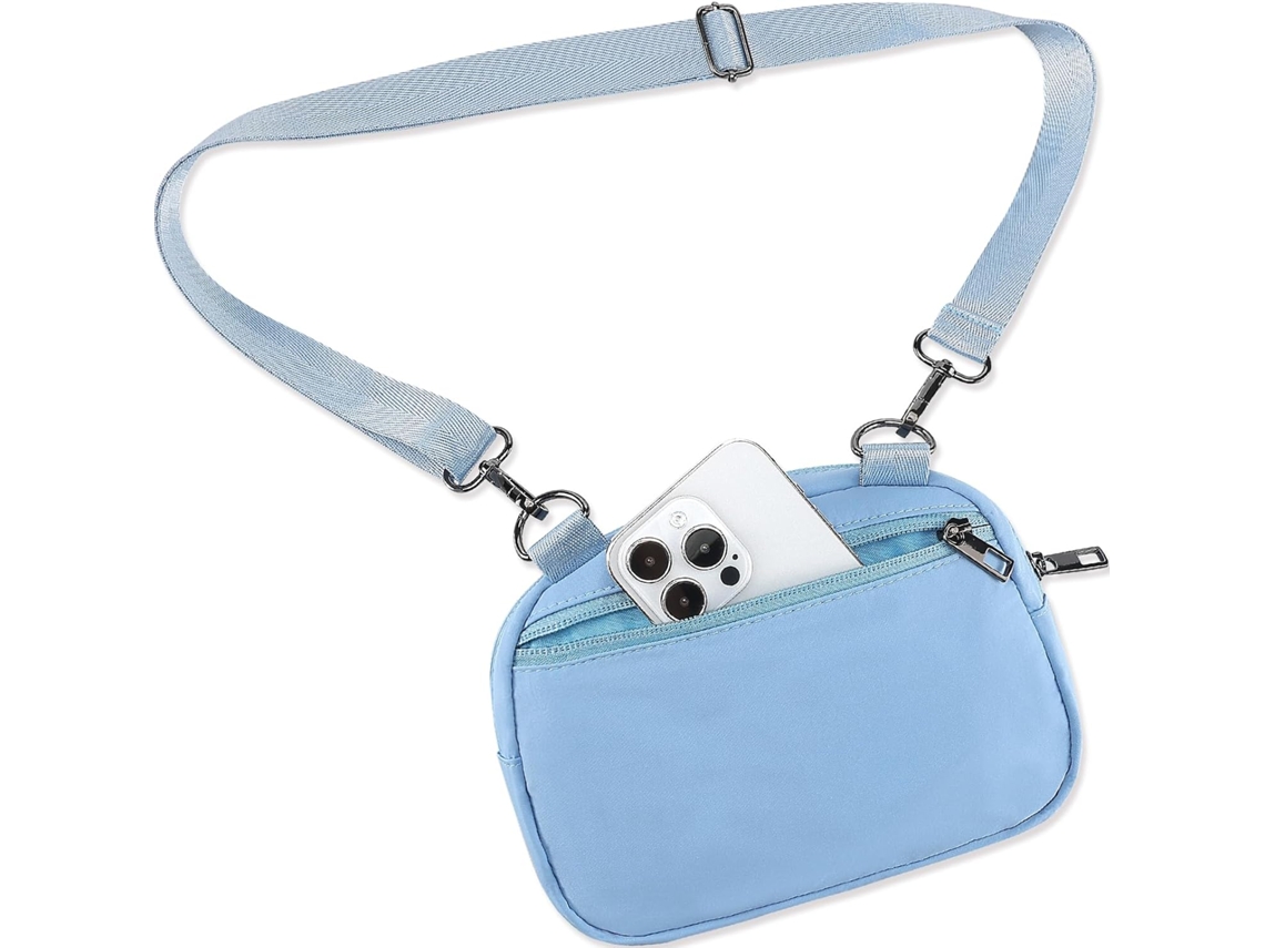 Pequenas Bolsas Crossbody Para Mulheres, Bolsa De Cinto, Pochete Com Alça Ajustável, Azul-celeste, Pequena Bolsa Crossbody