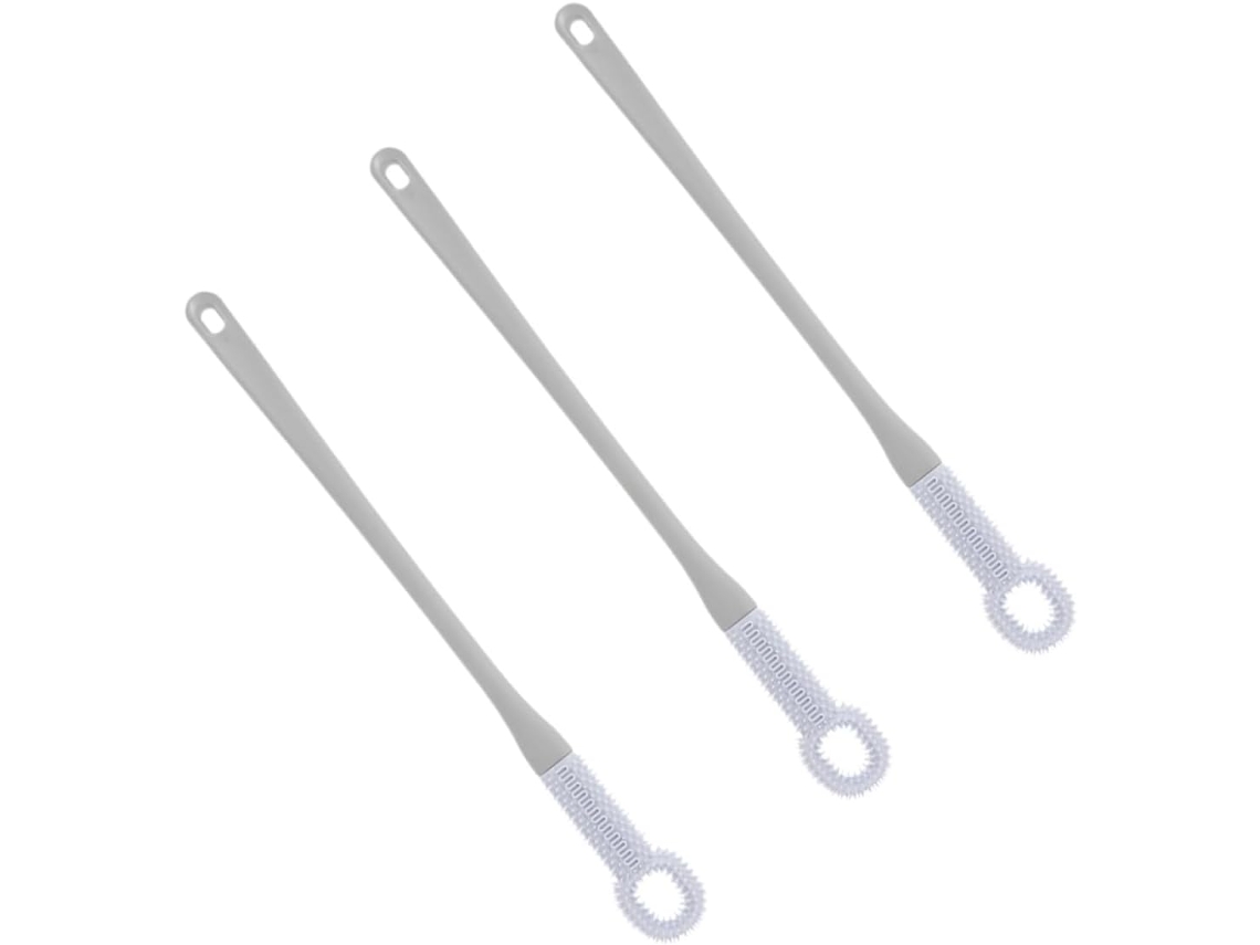 Conjunto De 3 Peças Escova Para Limpeza Dos Pés No Chuveiro, Com Cabo Longo E Aplicador De Loção Suave Para Peles Idosos