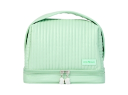 Bolsa Cosmética com Duas Camadas em Couro Pu Impermeável para Mulheres e Meninas NEVEANCE