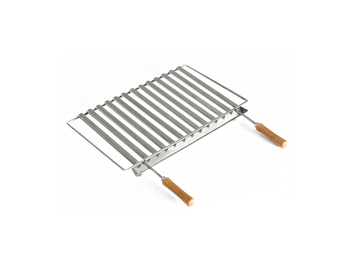 Grelha Argentina em Aço Inox 58X38 cm