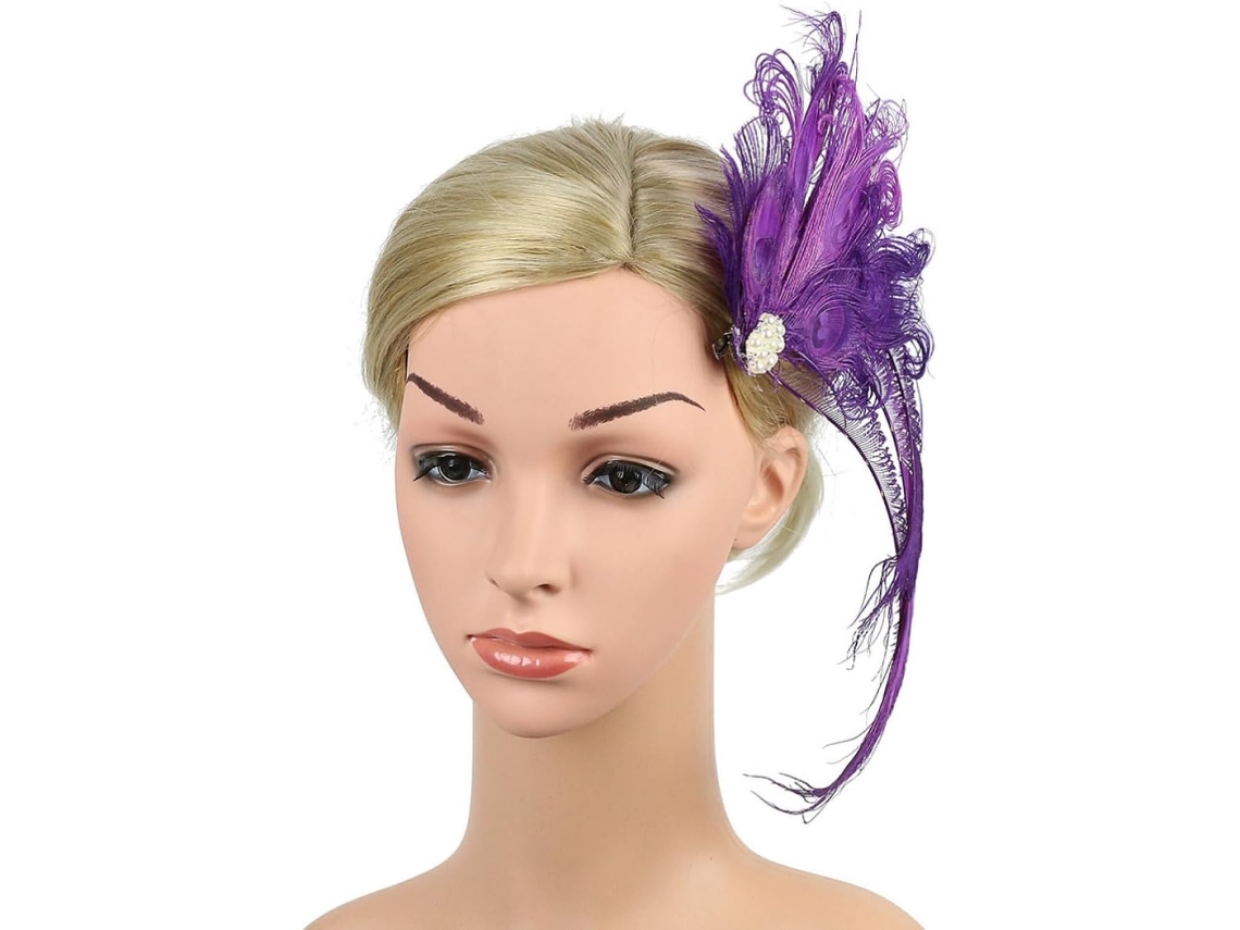 Presilha de cabelo para casamento com strass vermelho, fácil de colocar, acessório.