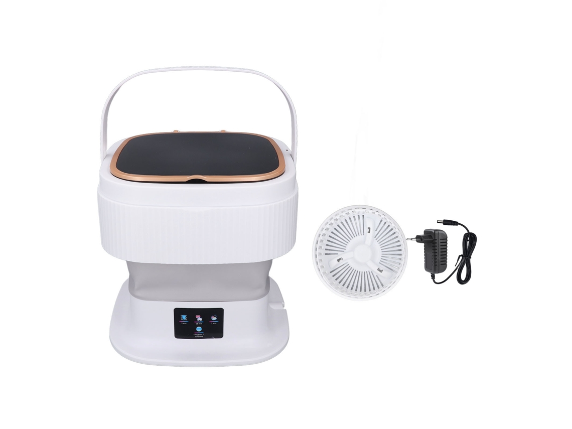 Máquina de Lavar Portátil 11.5L Dobrável com 3 Modos de Cronômetro para Roupa de Bebê | S/MARCA