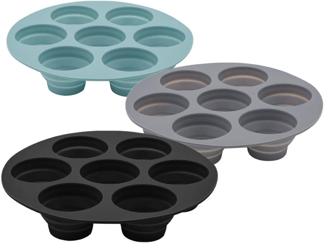 Formas Para Muffins E Cupcakes, Conjunto De 3 Unidades, Em Silicone