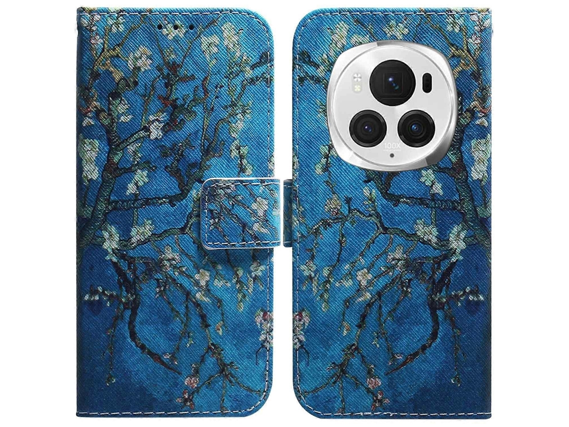 Capa De Couro Para Honor Magic6 Pro 5g Com Estampa De Carteira E Capa Para Celular