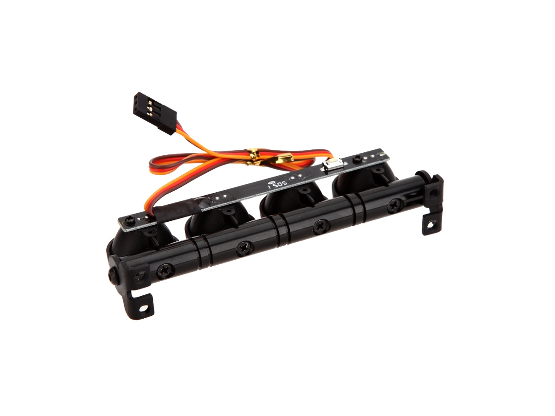 Luz Led Ultra Brilhante Multifuncional Ax-506w Para Carros Rc 1/10 1/8 Hsp Traxxas Tamiya Cc01 Scx10