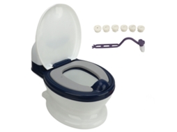 Treinador de Vaso Sanitário LAXISCREED Azul Branco