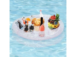 Bandeja Flutuante Inovadora Para Bebidas, Suporte Flutuante Premium Para Bebidas Em Piscinas E Banheiras De Hidromassagem, Suporte Inflável Perfeito P