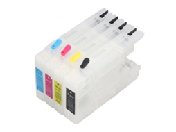 2026 4 Cartuchos de Tinta Compatíveis Recarregáveis Bk C M Y 4 Cores para Impressora Inkjet