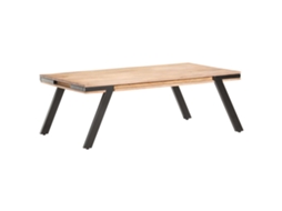 Vidaxl Mesa De Centro 114x65x40 Cm Madeira De Mangueira Maciça