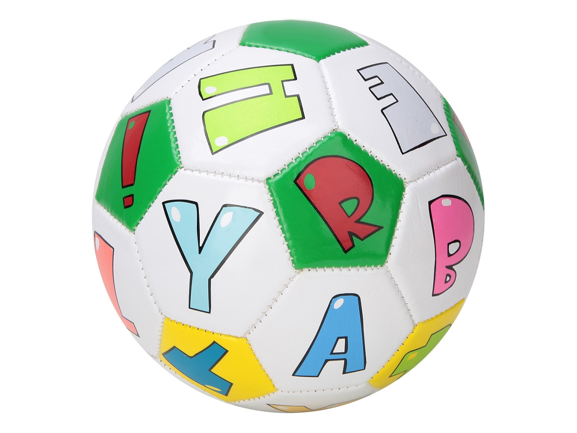 Jinwei-bola de futebol tamanho 2 para crianças, jogo ao ar livre treinamento desporto 13cm/5,1 polegadas letra