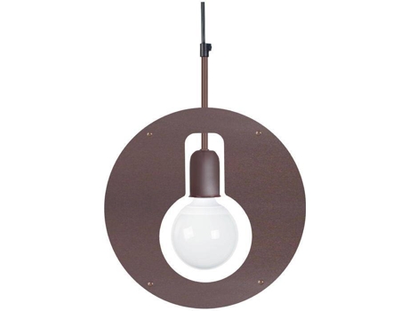 Candeeiro de Suspensão  Moss (Castanho - E27 - Máx. 40 W - Metal)