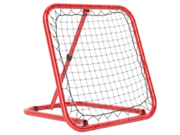 Reboteador Dobrável 63x63cm para Futebol, Basquete e Beisebol, Ajustável e em Metal, Cor Vermelha para Treinos Dirigidos cs