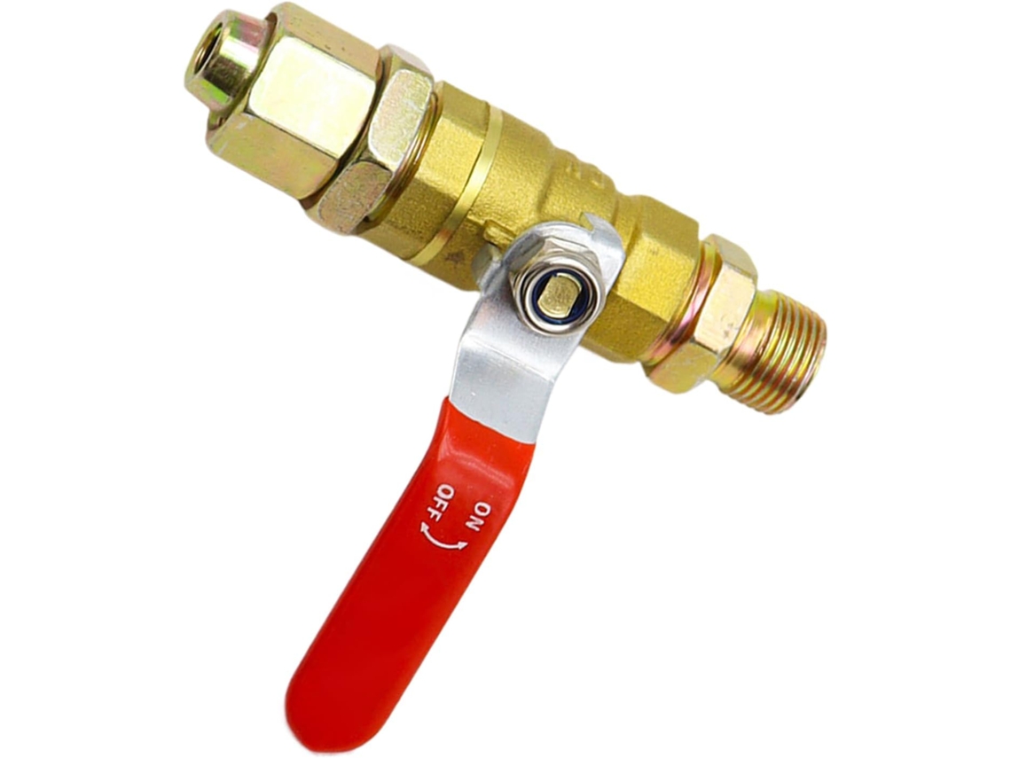 Válvula De Corte Para Compressor De Ar, Conexão De Válvula De Esfera De Latão