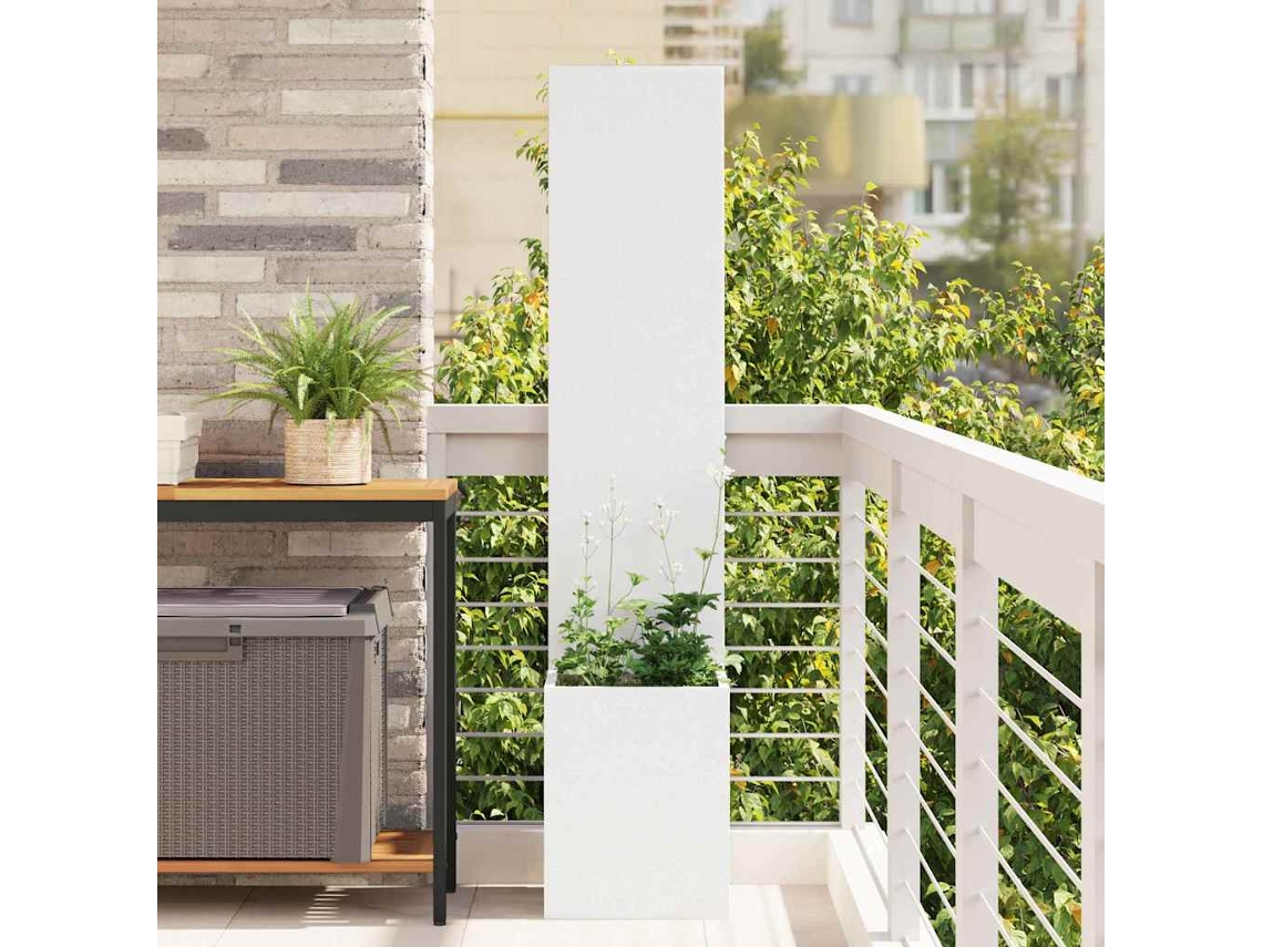 Vidaxl Tela De Privacidade Para Jardim Branco 32 X 32 X 150 Cm