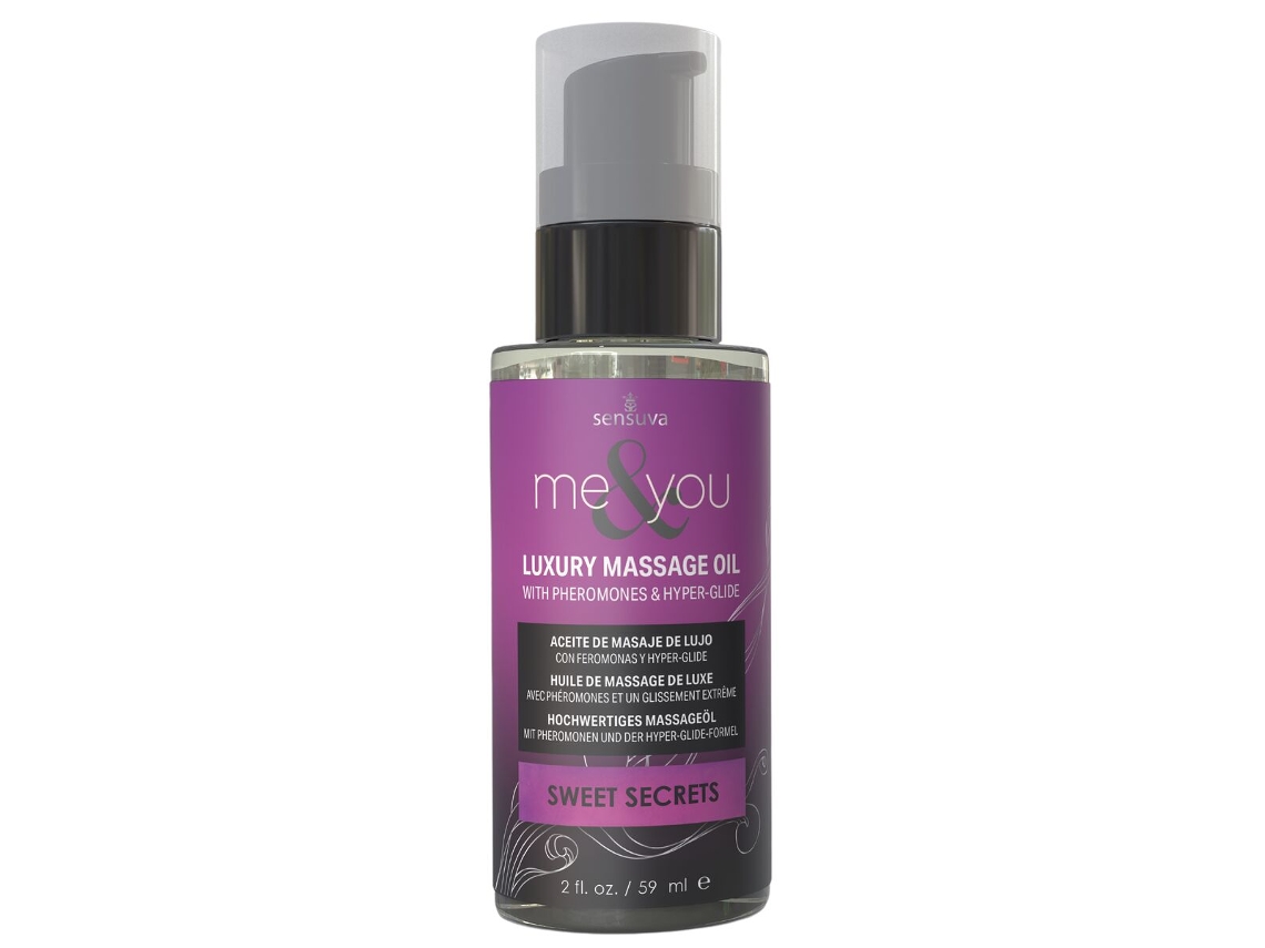 Óleo De Massagem Erótico Sensuva Sweet Secrets (chá Verde - 59 Ml)
