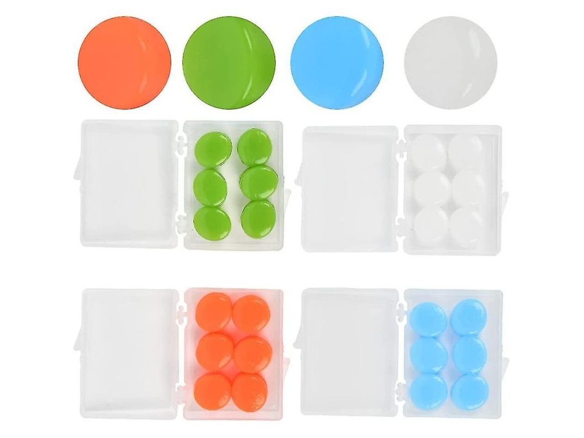 Fasst 24 Tapones de Oído de Silicona , Impermeáveis para Natação e Sono CUIDADOS (4 Cores)