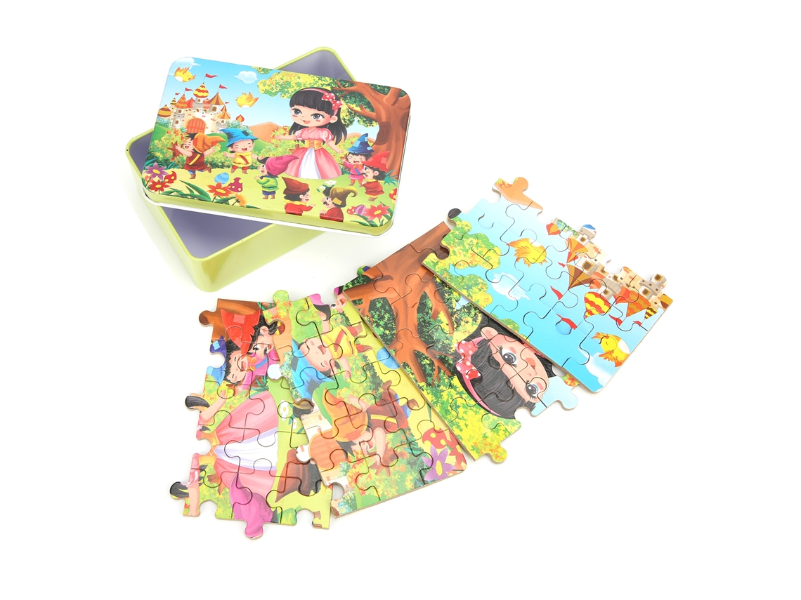 Ats 60 Peças de Quebra cabeça com Padrões Cartunescos Coloridos e Bonitos Brinquedo Educativo para Crianças Presente