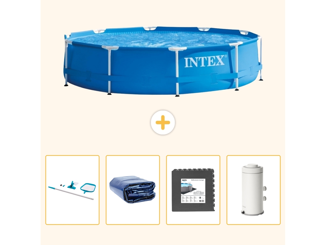 Intex Piscina Com Estrutura Redonda - 366x76 Cm - 5-peças S43