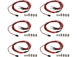 Kit de Iluminação com 36 Leds para Carros Rc 1/10 e 1/8 SCX10 D90 SFUSHOS