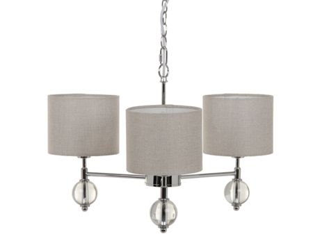 Candeeiro de Teto BIGBUY HOME 58 x 58 x 73 cm Metal Prata