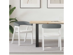 Vidaxl Cadeiras De Jantar 2 Pcs Branco 54 X 57 X 73 Cm
