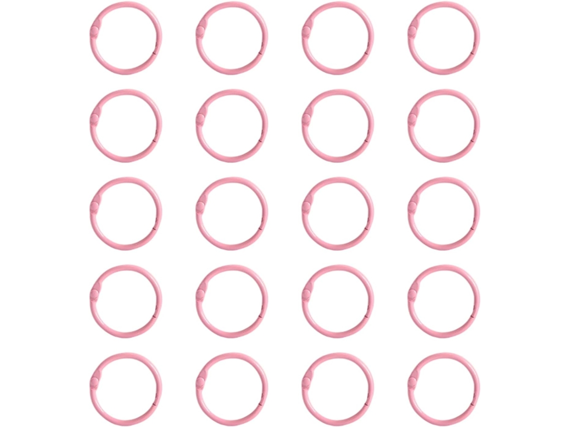 20 Argolas Para Fichas, 25mm De Espessura, Para Encadernação De Livros, Cartões De Índice, Álbuns De Recortes E Uso Em