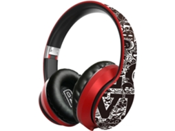 Casque Audio Circum-aural Sans Fil Rouge Abs 5.0 40 Mm