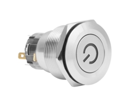 Interruptor de Botão de Aço Inox Auto redefinir com Rótulo de Energia