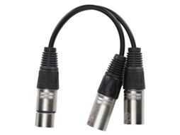 Lurelia Cabo Xlr Macho/fêmea 3 Pinos 1 M 3,3 Pés Branco, Balanceado, Para Microfones, Mixer, Amplificador E Colunas Ativas