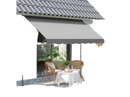 Toldo Retrátil Manual, Impermeável, Altura Ajustável Oem