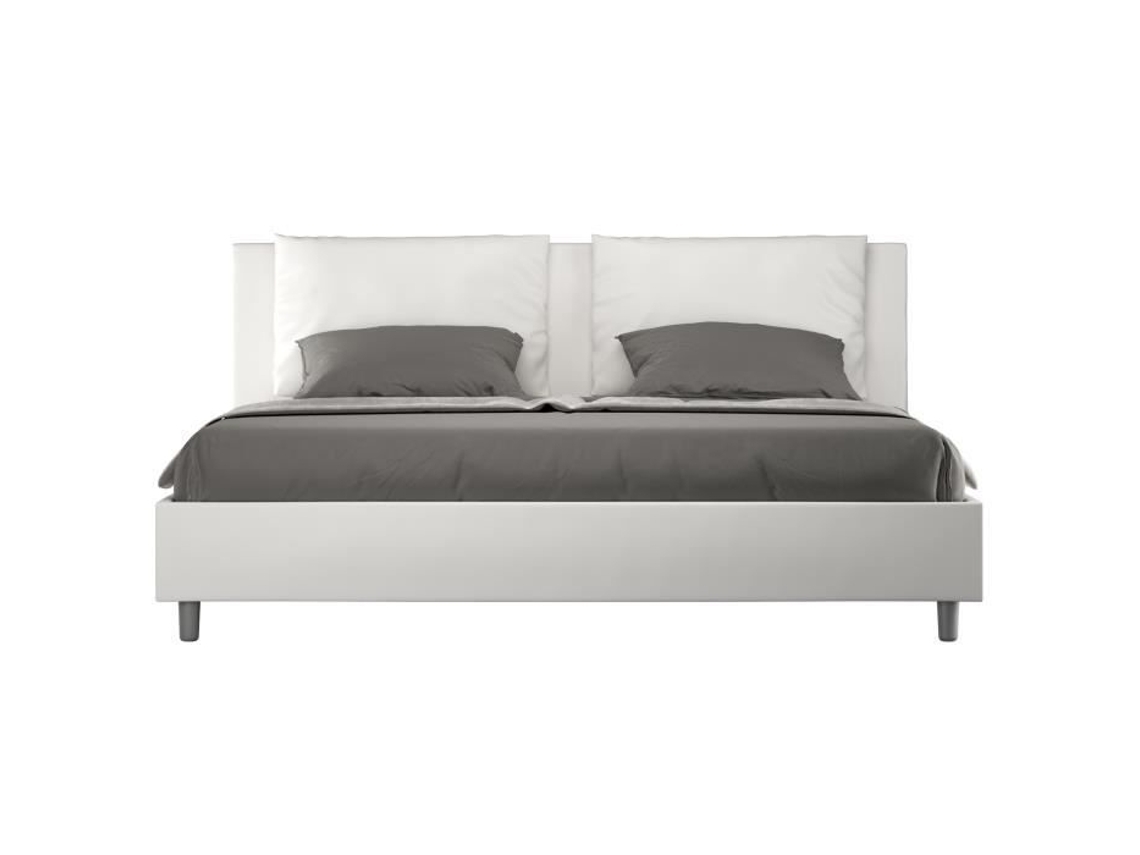 Estrado Almofadas Imitação Anja Pele Branco (212x195x200 cm)