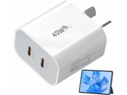 Adaptador De Carregador Rápido De Parede Pd Tipo C Duplo De 40 W Para Iphone, Samsung, Google Pixel E Todos Os Dispositivos Tipo C SUNNY SPACES