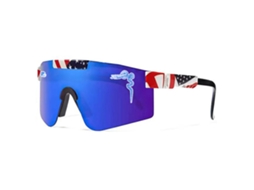 Óculos de ciclismo UNISSEX com proteção UV400 e lentes de polímero à prova de vento MDUG (estilo 19)