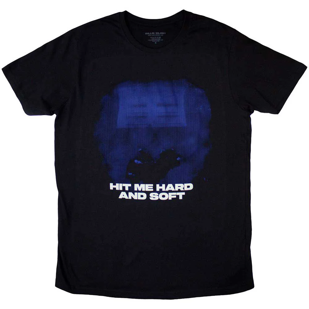 Rockinstone Billie Eilish Hit Me Hard And Soft Blue Lines T-shirt（l）
